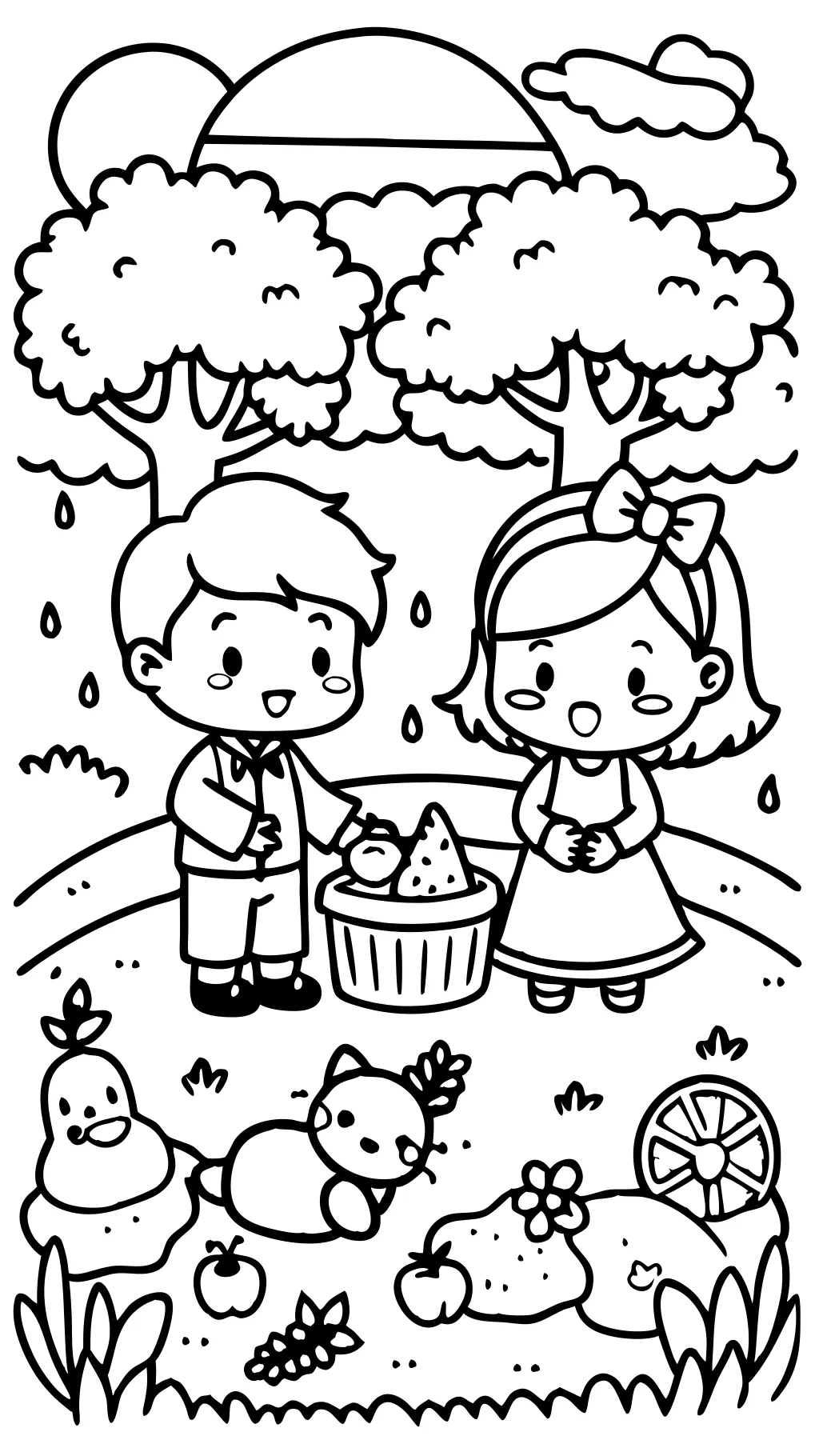 coloriages mignons de couple